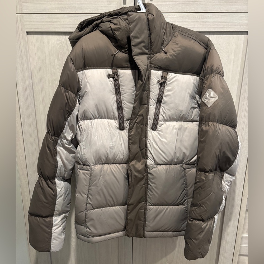 Under Armour Black and Gray Puffer Jacket